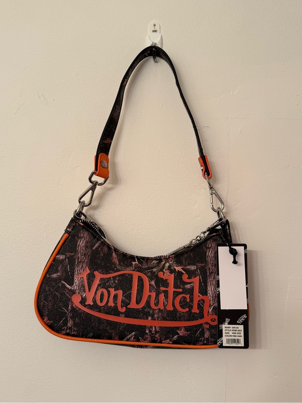 Von Dutch Camo Shoulder Purse